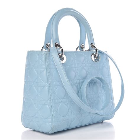 lady dior medium blue|Lady Dior medium vs small.